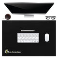 Black Non-Slip Waterproof Pu Leather Desk Pad 23.6in*15.7in S718