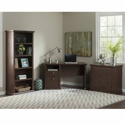 Antique Cherry Rectangular Computer Desk Office Set R93903