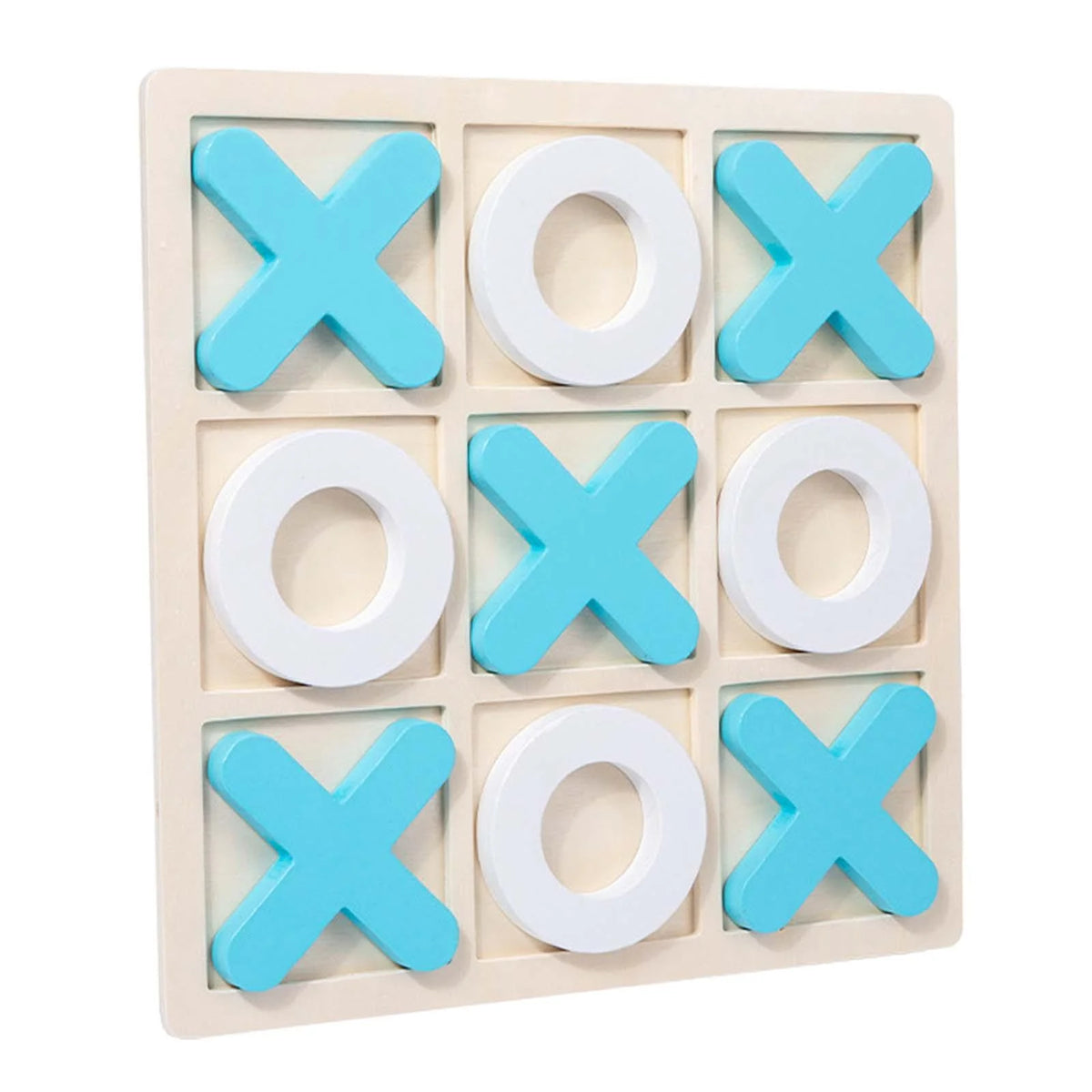 Wooden Tic Tac Toe Game 30x30x1.5cm W95798