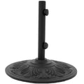 Black Cast Aluminum Patio Umbrella Base X67092