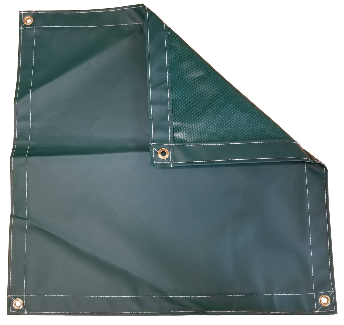 10x10 Forest Green Vinyl Coated Tarp 18 oz. K1375
