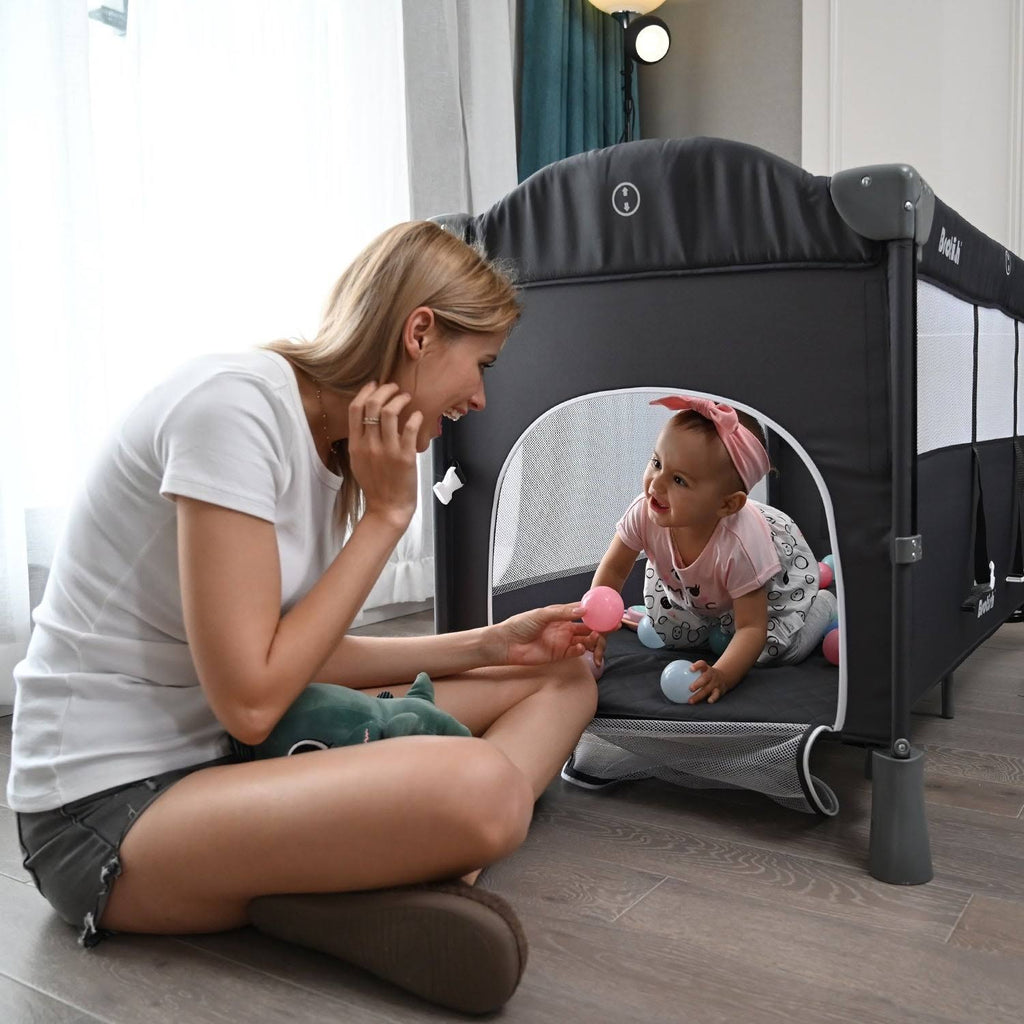 Baby Crib with Mattress Bedside Sleeper G5002
