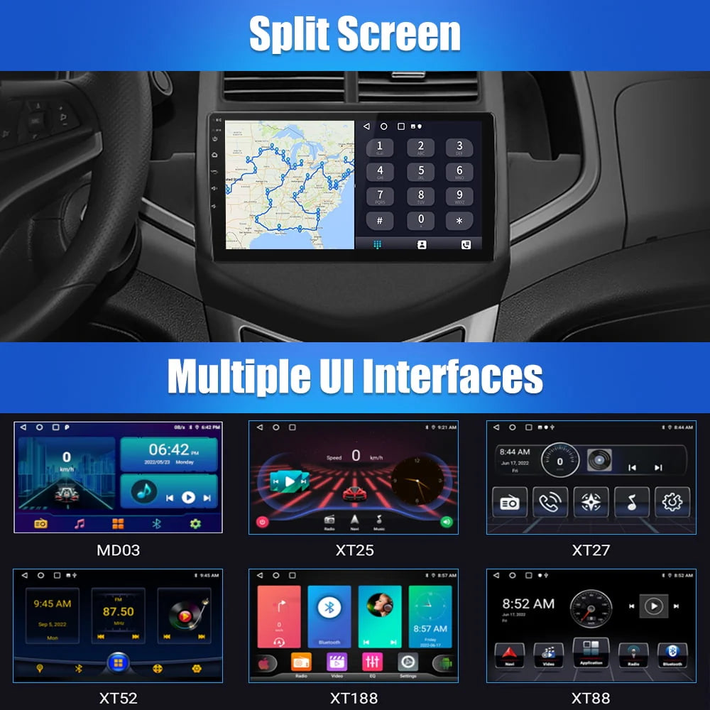 9 inch Touch Screen Car Radio Stereo with Apple Carplay Android Auto L6337