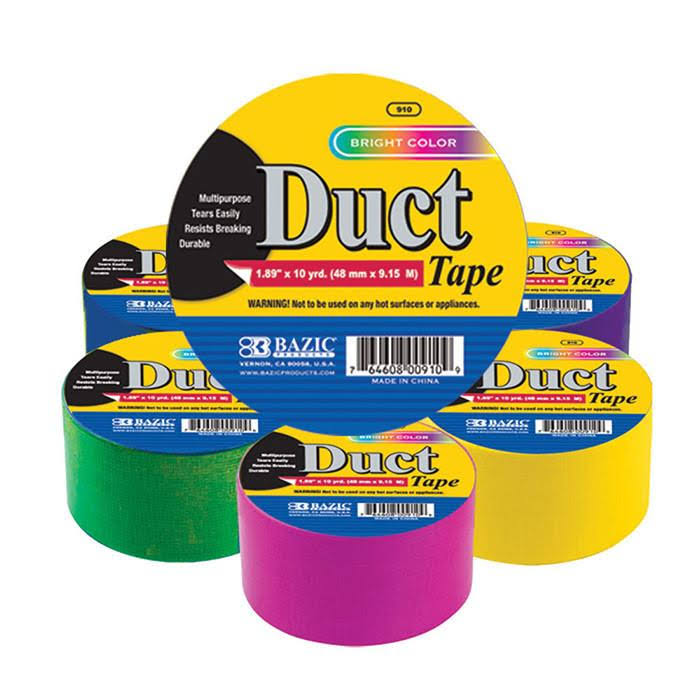 Assorted Fluorescent Colored Duct Tape (36/case) P3293