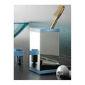 Blue Square Brass Toothbrush Holder Q874