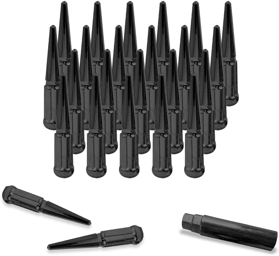 Chrome Solid Steel Spike Wheel Lug Nuts (24pcs) K126555
