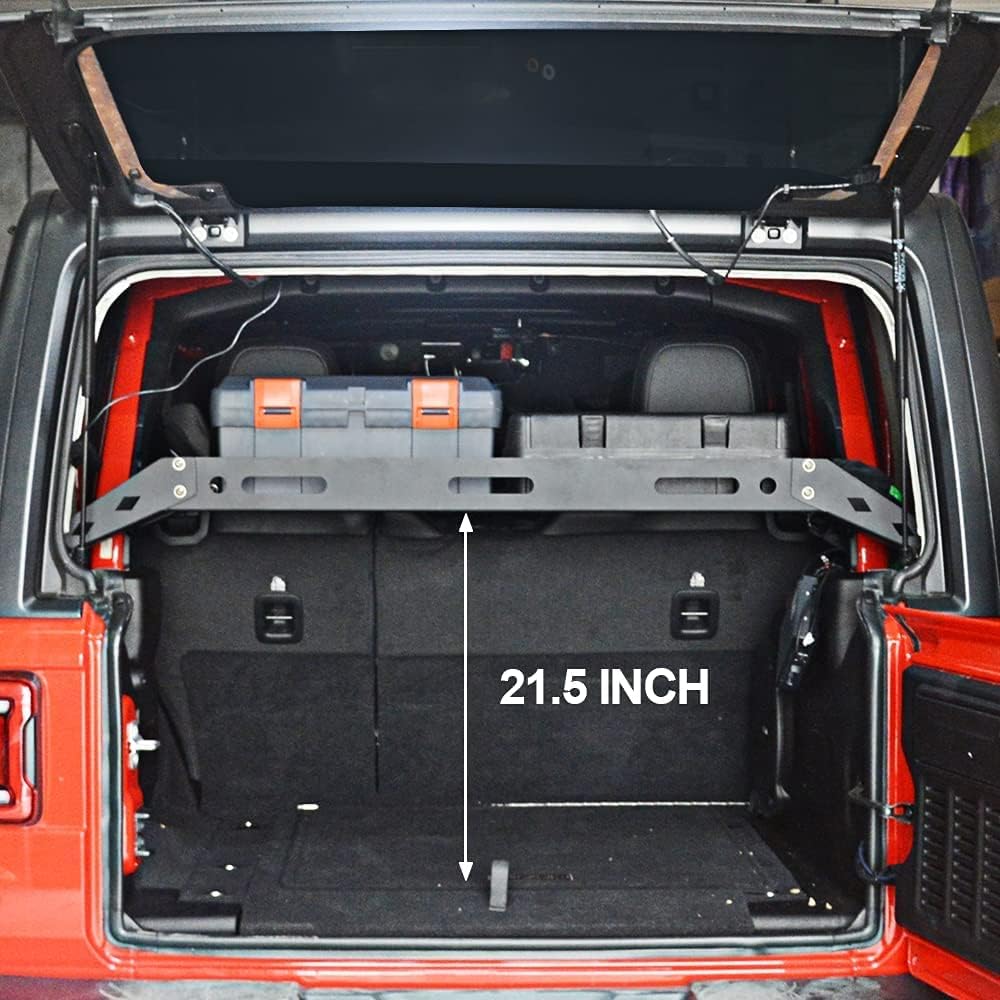 Aluminum Alloy Cargo Rack Basket Storage Carrier for 2018-2021 Wrangler JLU 4 Doors C744