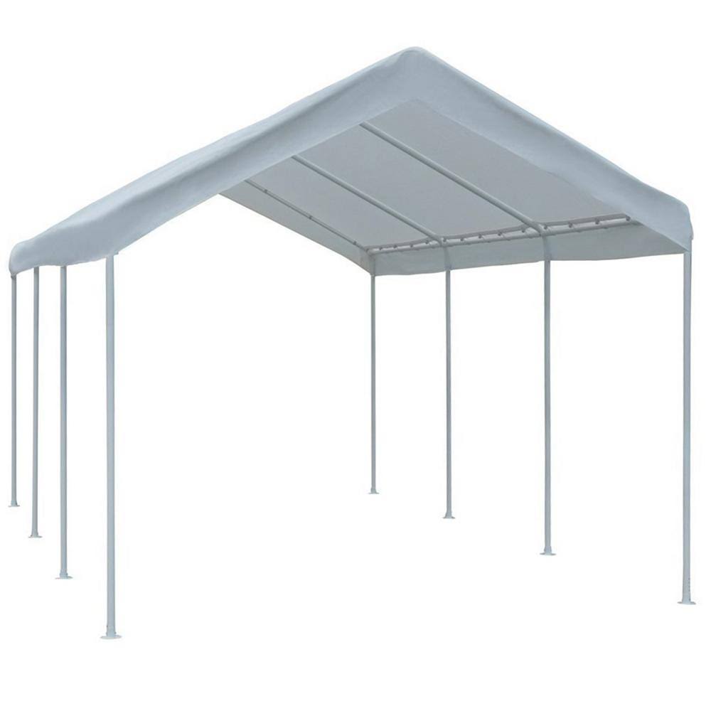 White Heavy-Duty 10 ft. W x 20 ft. D x 9.4 ft. Caport 8 Legs C624