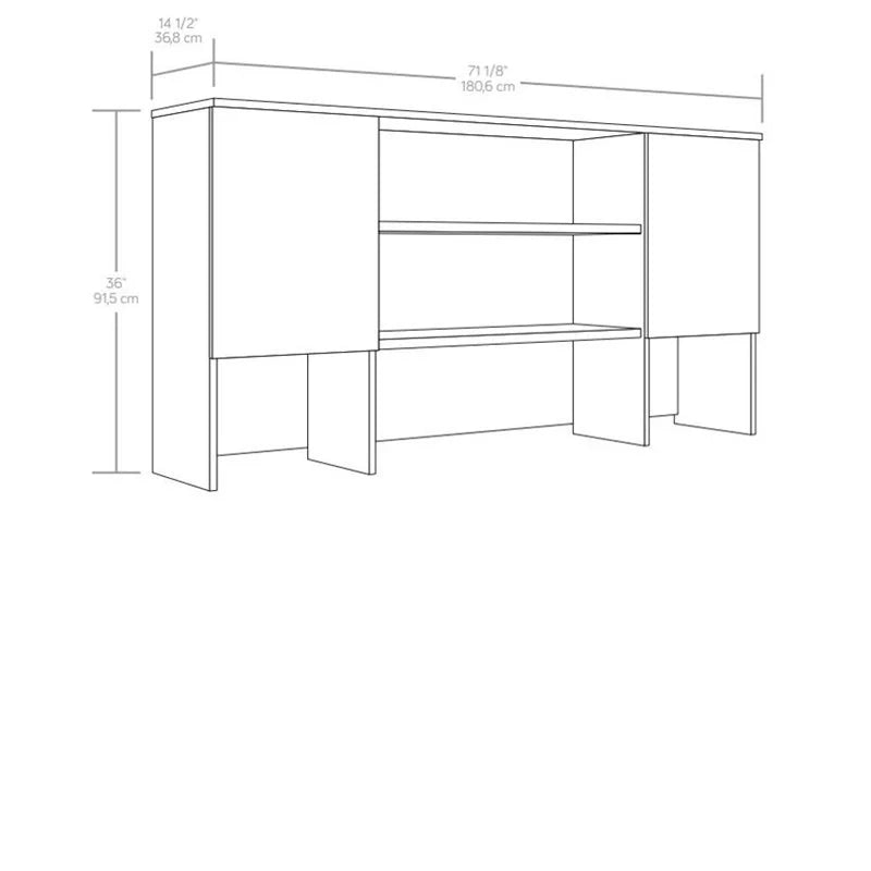 72" Engineered Wood Storage Hutch B638