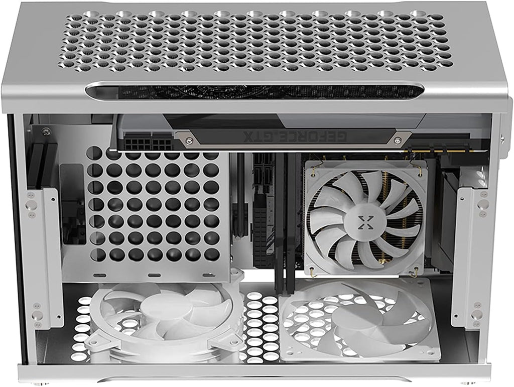 Mini ITX Aluminum Computer Case with Tempered Glass X538