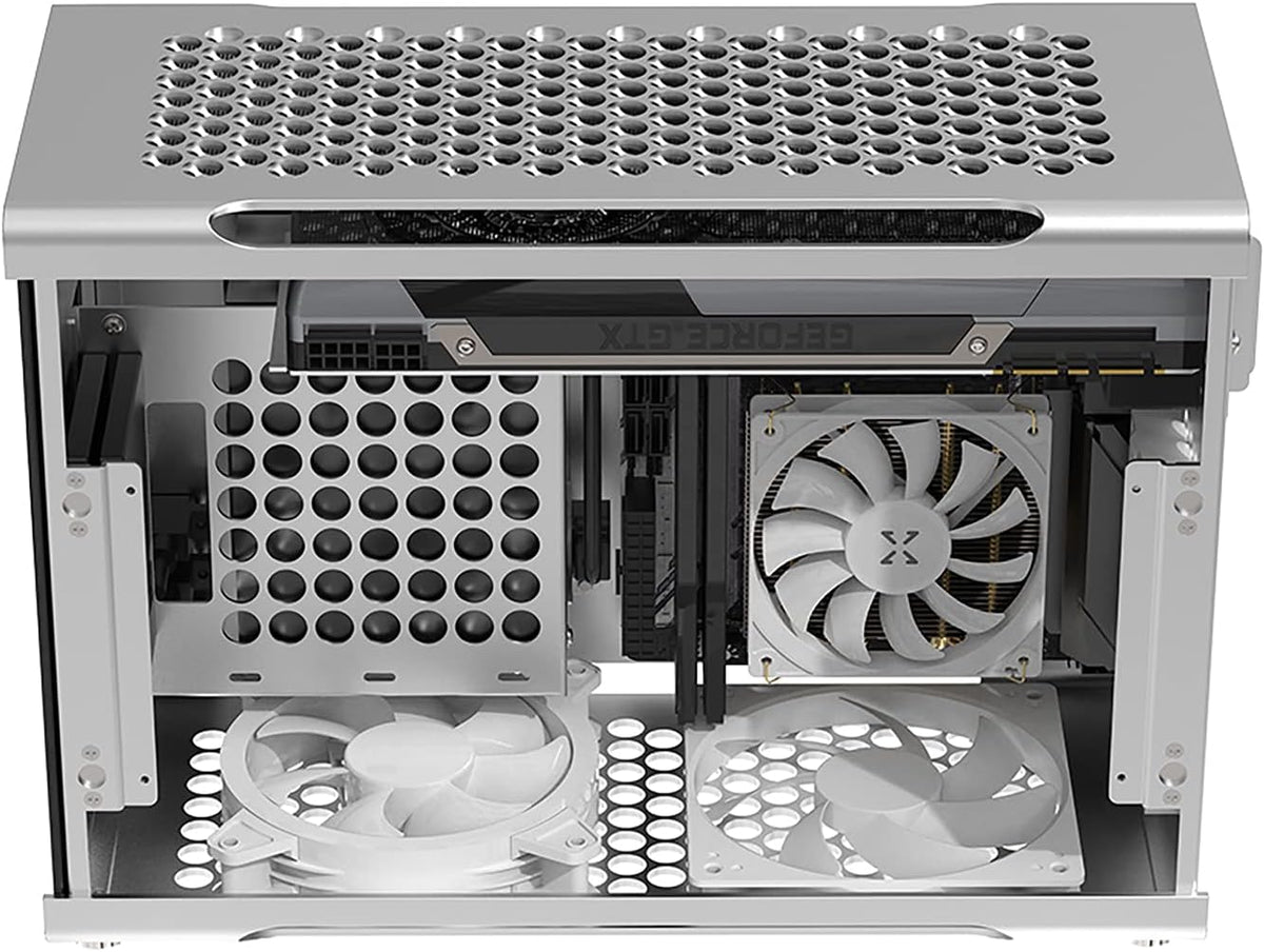 Mini ITX Aluminum Computer Case with Tempered Glass X538