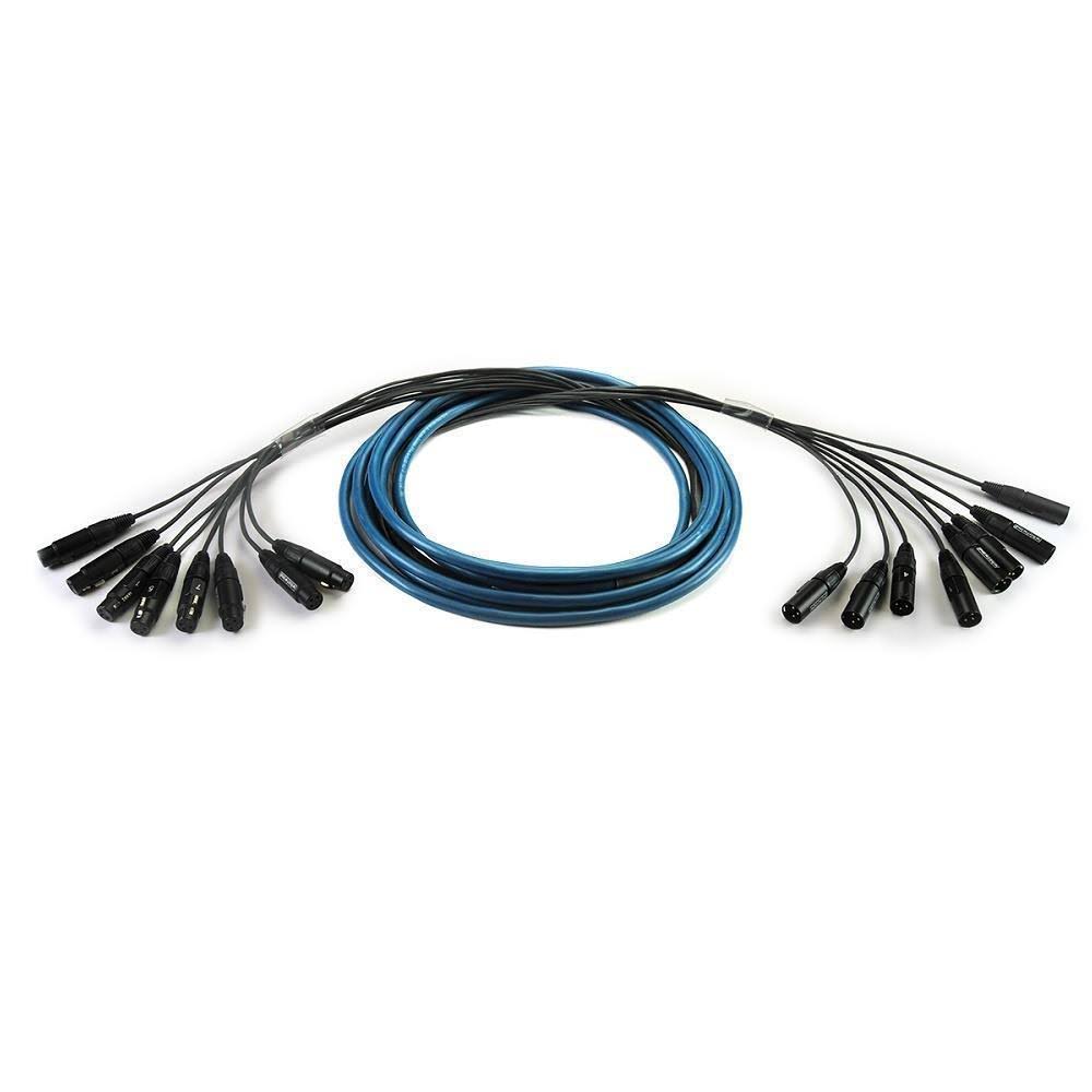 10& 8 CH 3-Pin XLR Male to Female Fanout Snake Cable S3660
