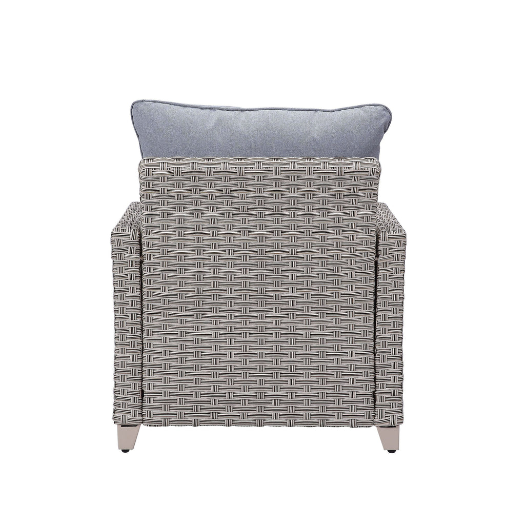 Gray Fabric Patio Sofa Set A683003