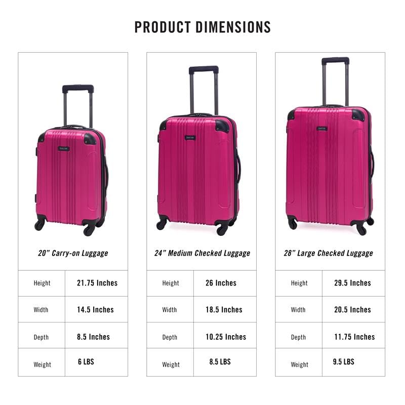 Teal 20-Inch Lightweight Hardshell Carry On Spinner Luggage Y381