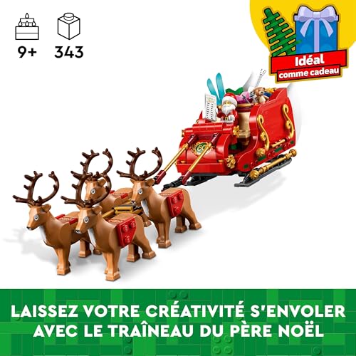 LEGO Santa's Sleigh Building Toy Set with Santa Claus Figurine & Reindeer L7072