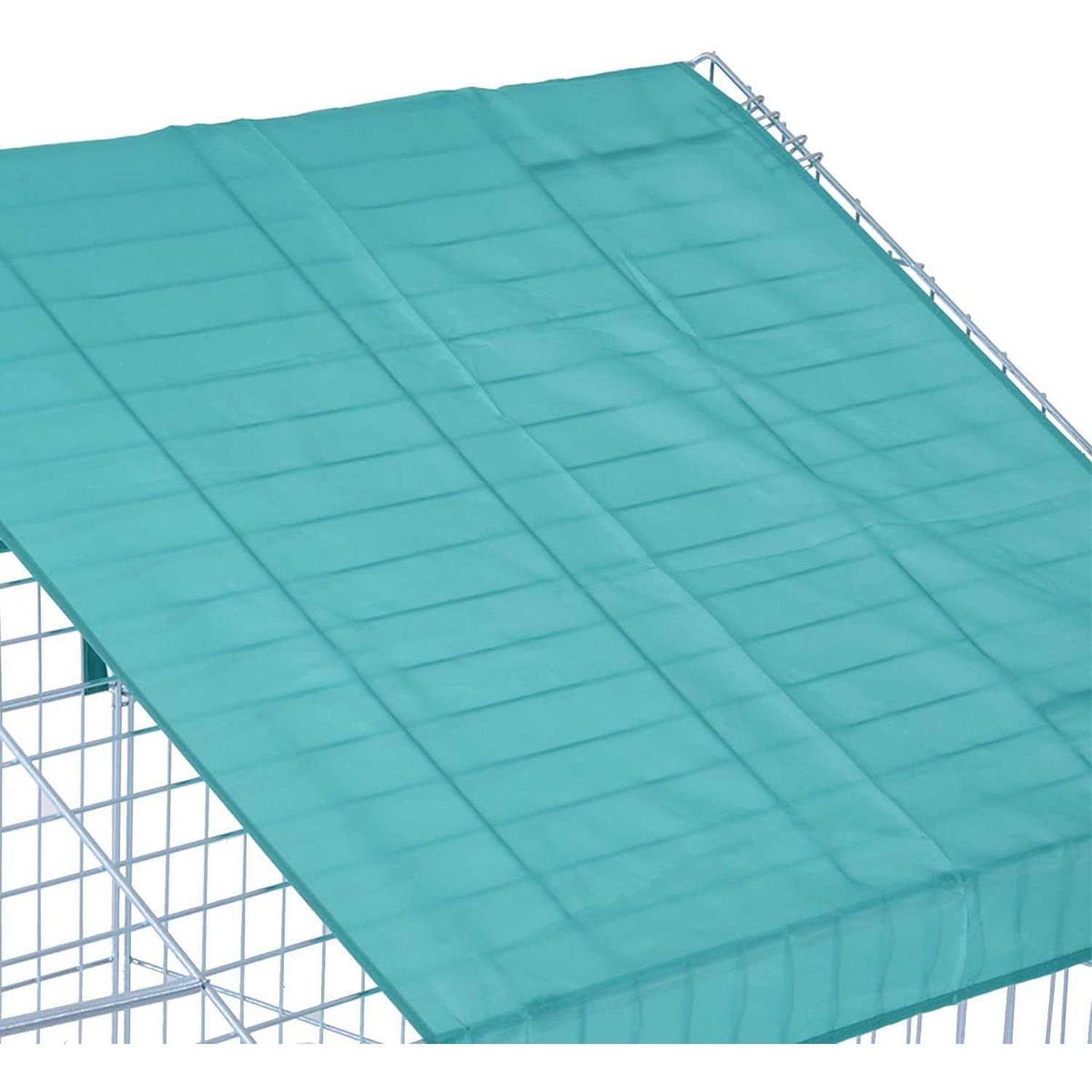 Large Galvanized Steel Outdoor Pet Hutch Enclosure U552378