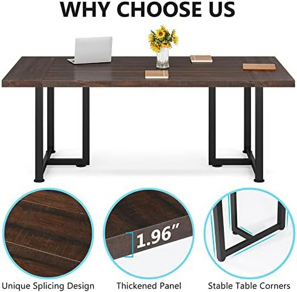 Brown Wooden Executive Desk P403176