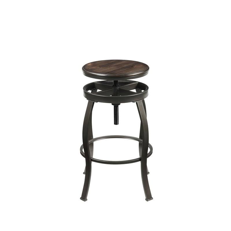 Walnut Sandy Black 3PC Bar Set Q2480