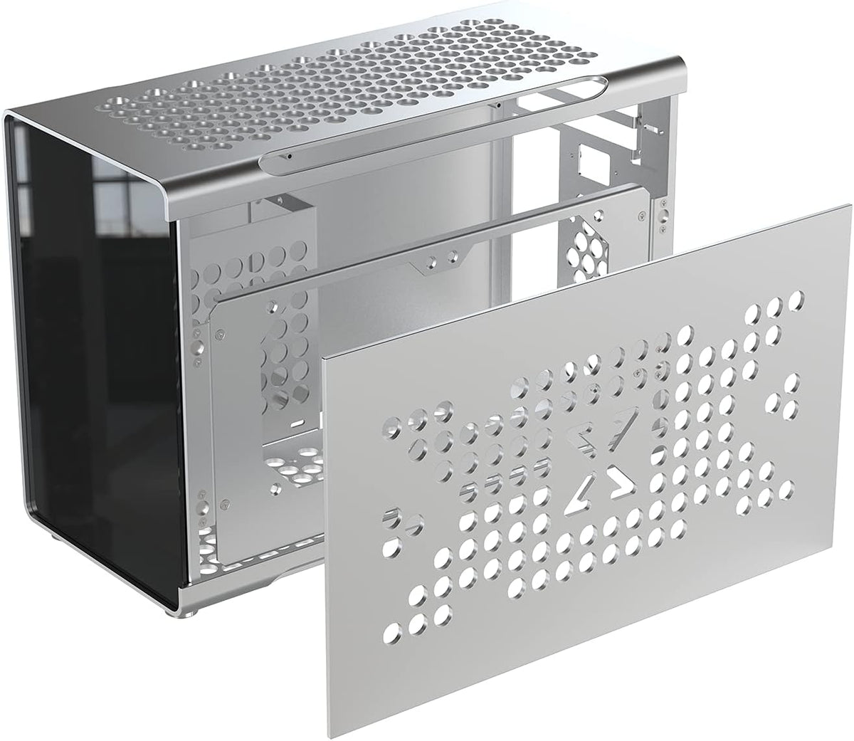 Mini ITX Aluminum Computer Case with Tempered Glass X538