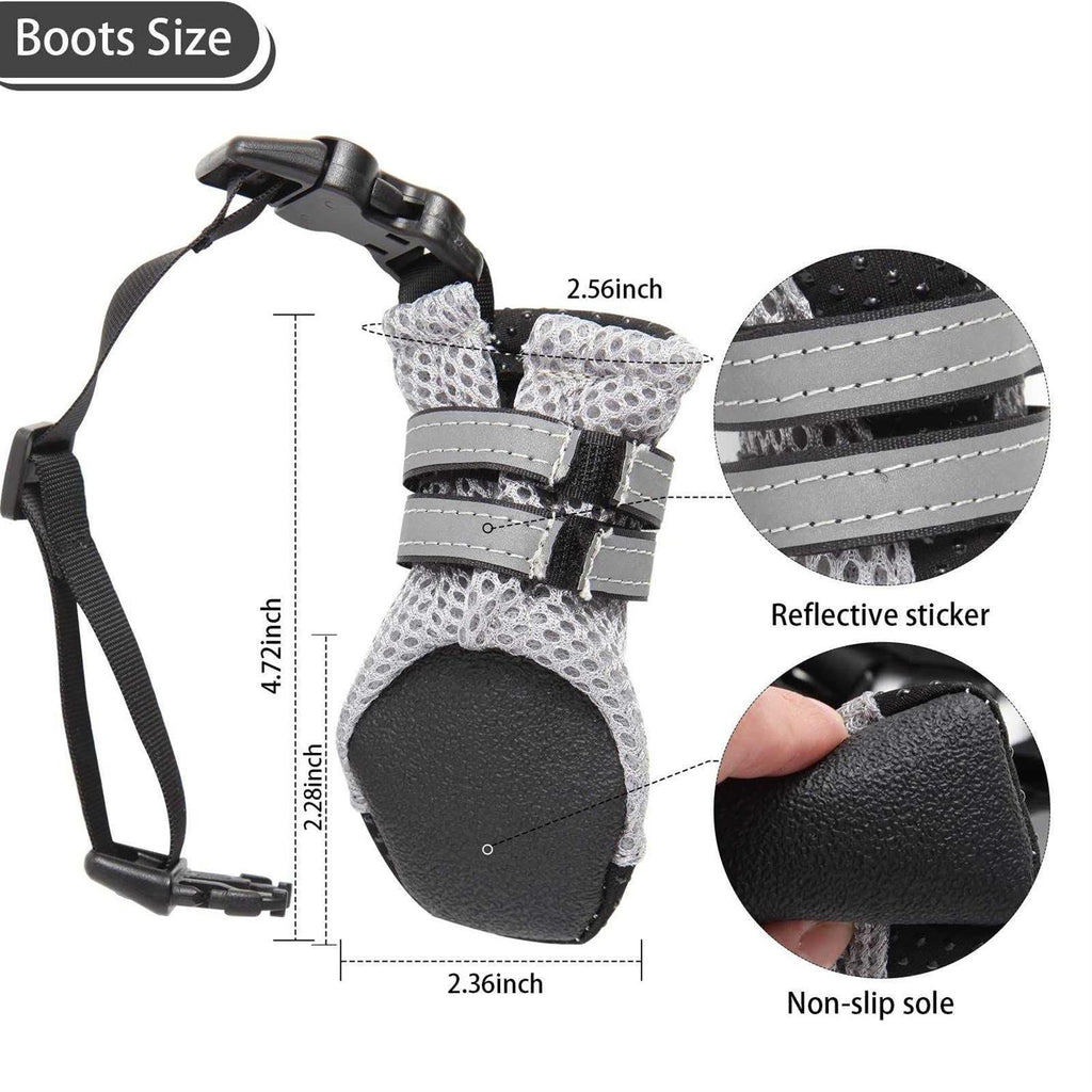 Dog Boots with Anti-Lost Design, Buckle Straps, and Weatherproof V43812