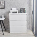 White 3 Drawer File Cabinet Q68067