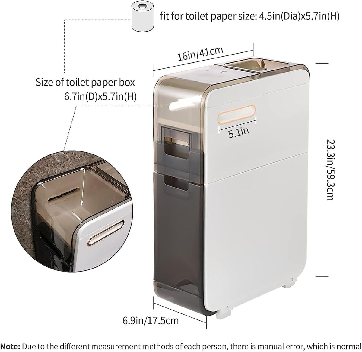 Floor-standing Bathroom Storage Cabinets W47783