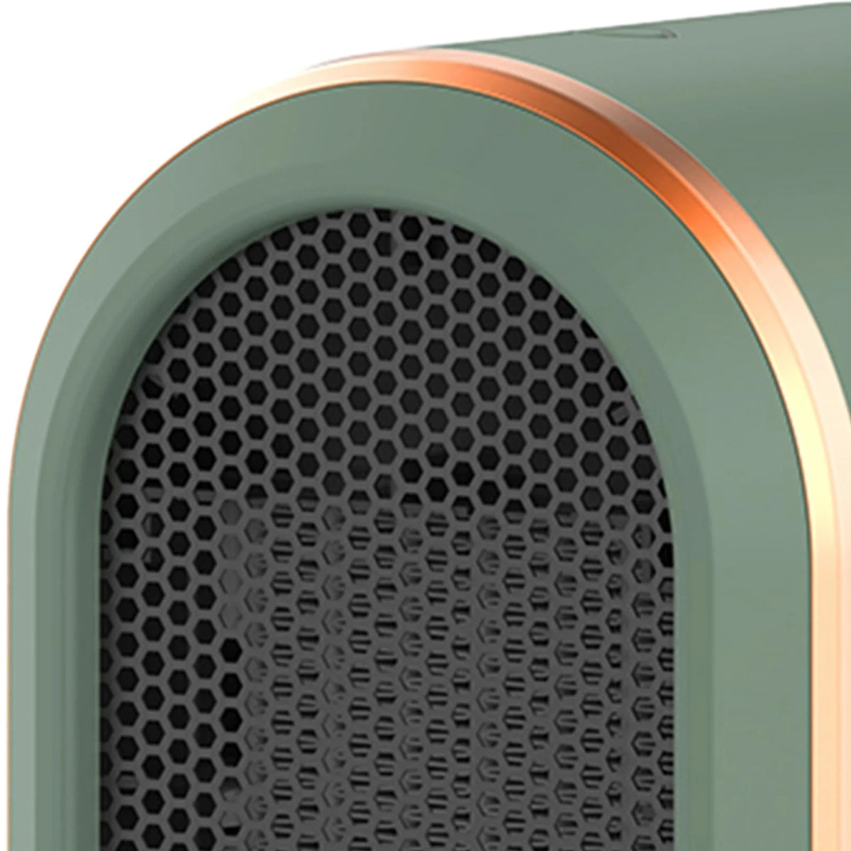 Green Mini Heater Fan with Tip Over Protection I35230