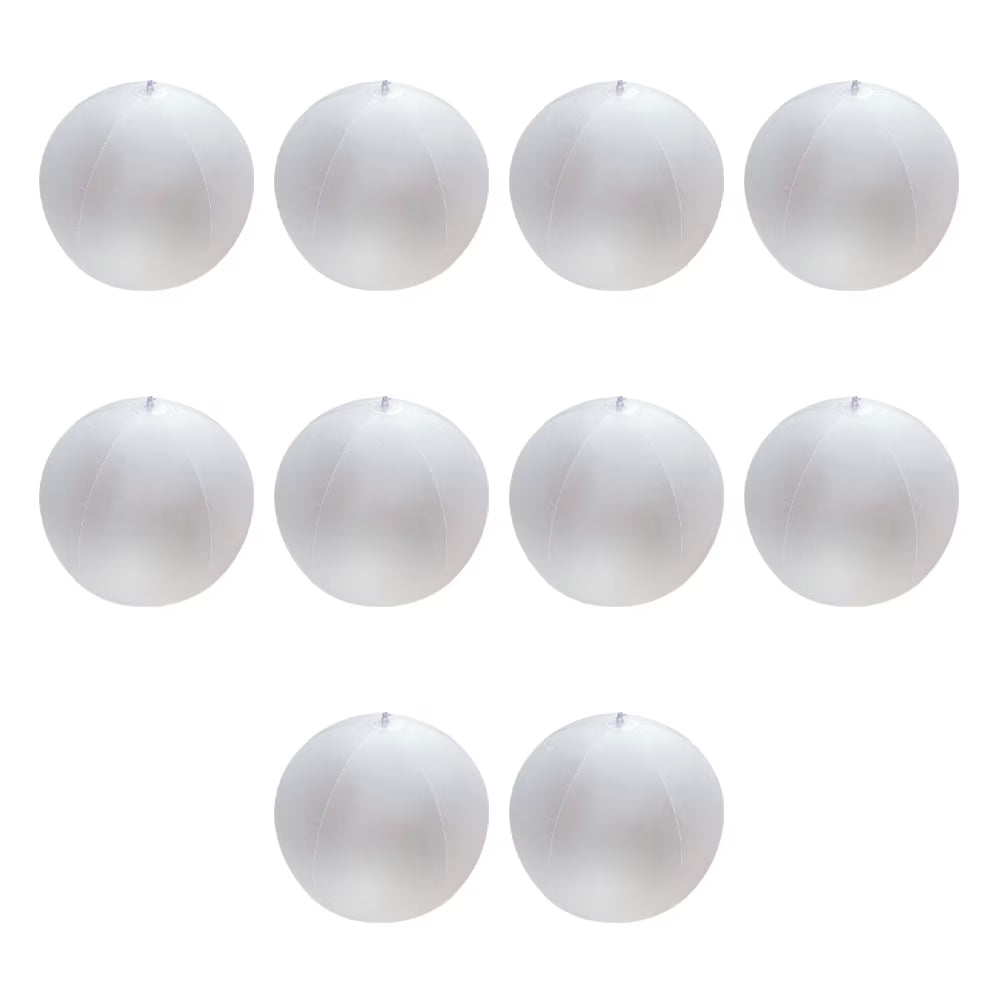 10 Pcs Kids LED Inflatable Ball Game White Pvc X36317
