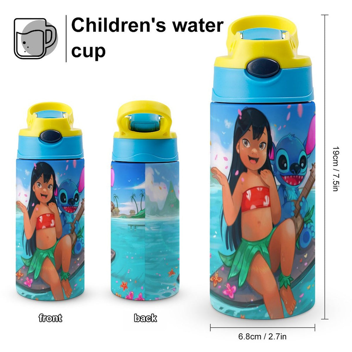 Stainless Steel Vacuum Insulated Water Bottle With Straw Y992