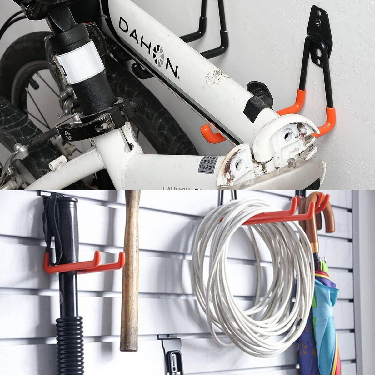 20 Pcs Heavy Duty Wall Mount Utility Hooks with Anti-Slip Coating J792338