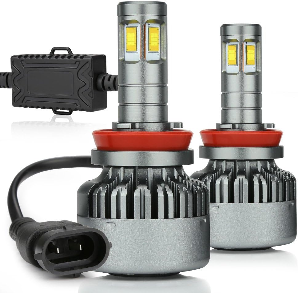 H11 LED Headlight Bulbs 6000K Low Beams Fog Lights Pack of 2 G9736