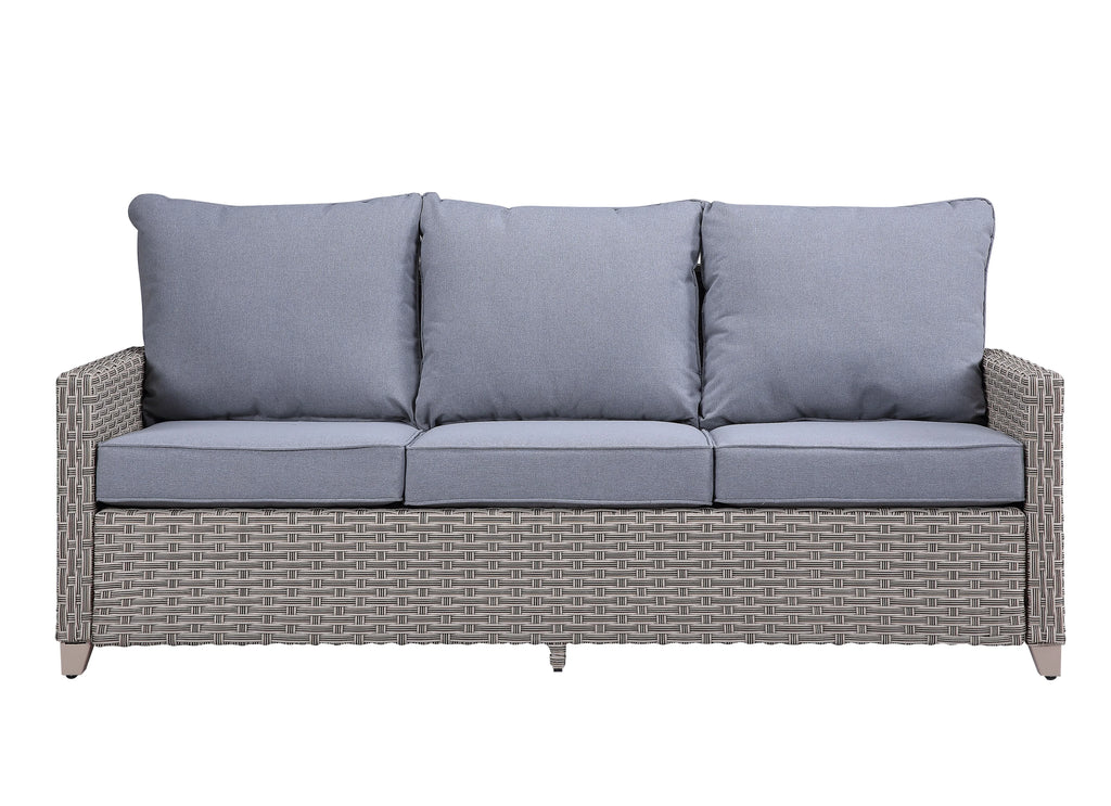 Gray Fabric Patio Sofa Set A683003