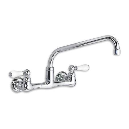 Polished Chrome Wall Mount Kitchen Faucet Q15991