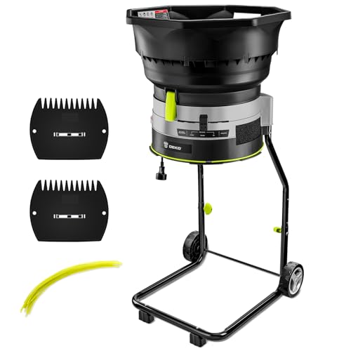 13-Amp Electric Leaf Mulcher Shredder with 20 Cutting Lines T839