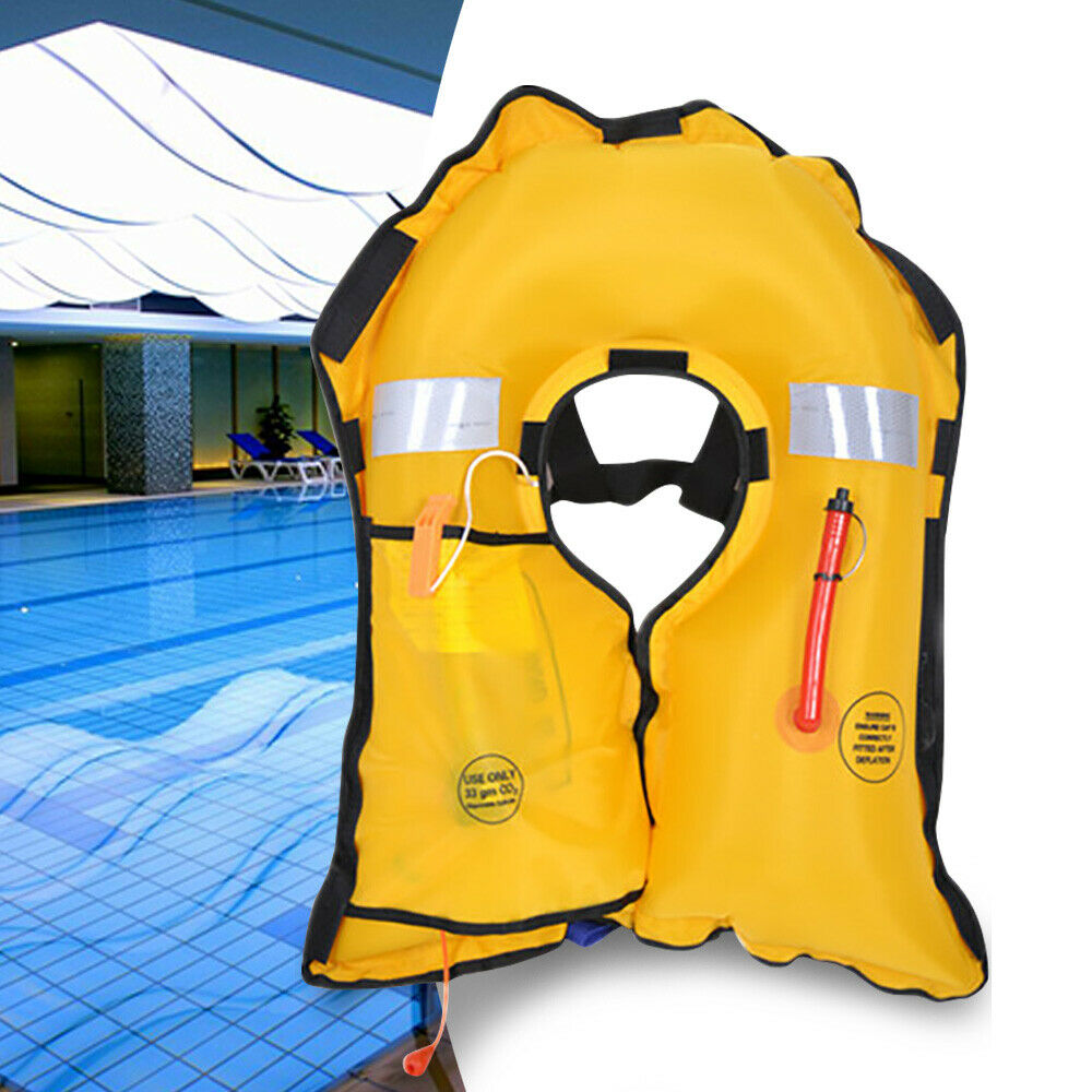 Adult Manual/Automatic CO2 Inflatable Life Jacket Vest PFD N6974