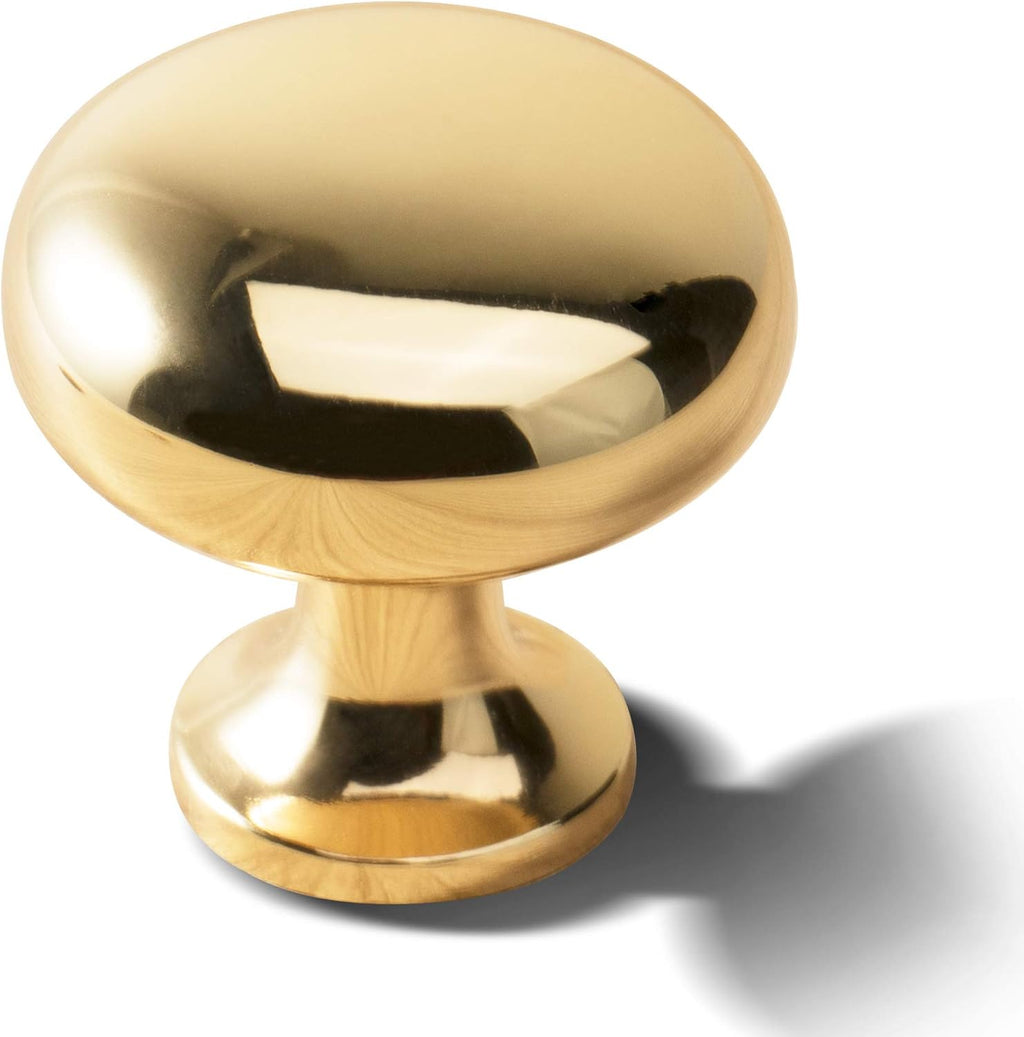 Brushed Brass 6 Pack Dresser Knob F35166