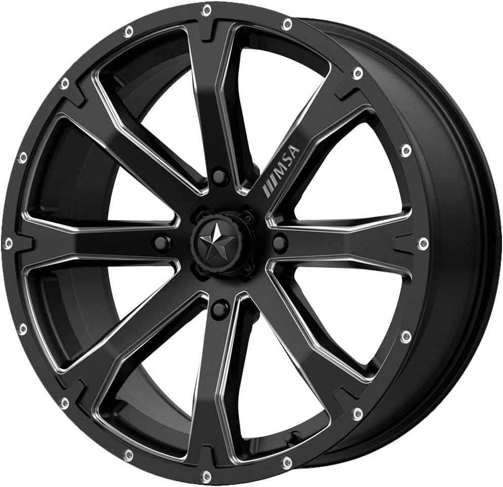 Black/Milled 20x7 Wheel Rim E92455