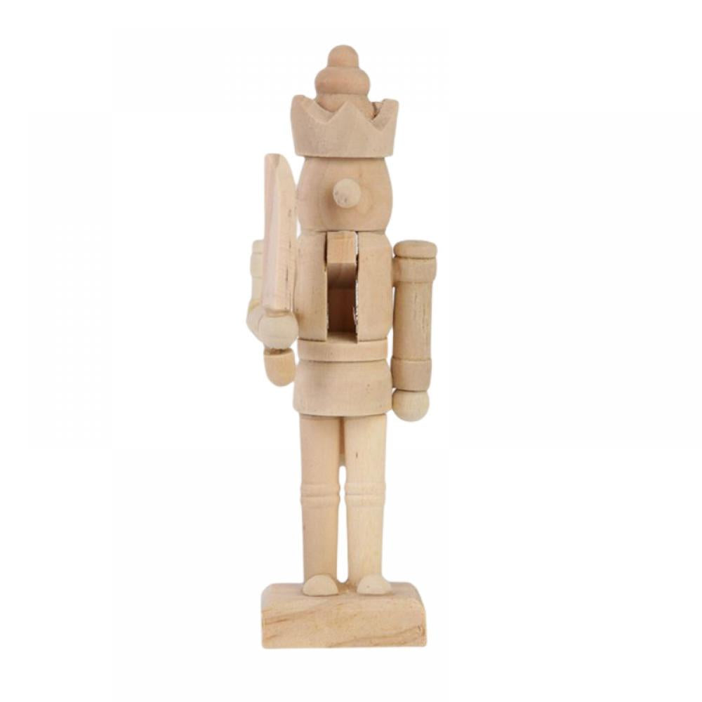 6 Set Unfinished Wooden Nutcracker Figures U826