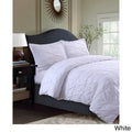 King White Microfiber Oversized Duvet Cover Set J378598
