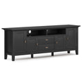 Black Wood 72 inch TV Media Stand R343997