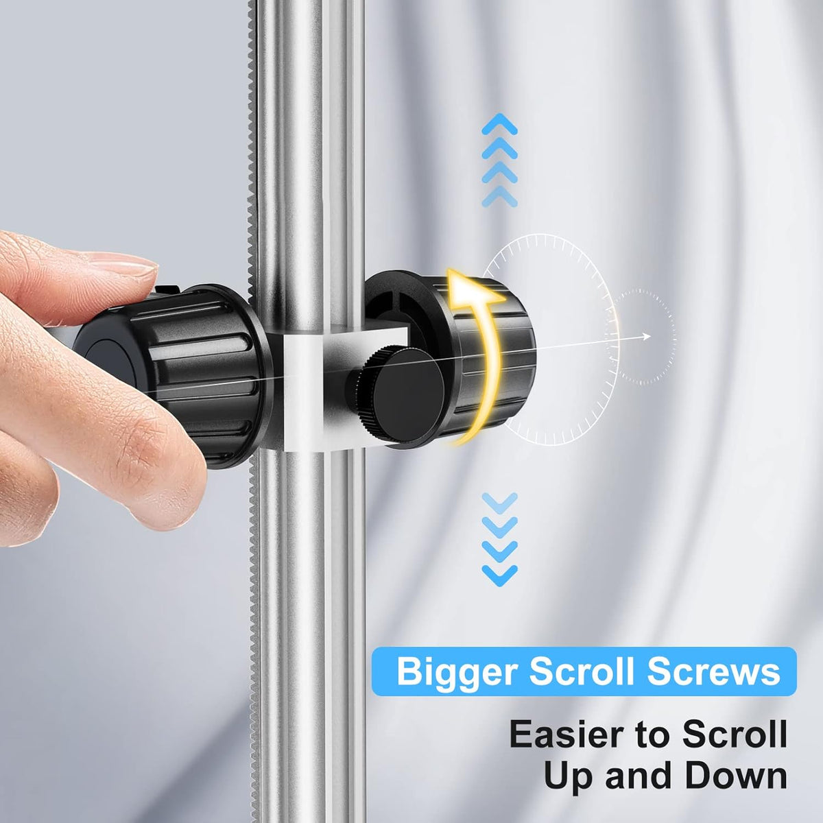 Microscope Base Stand Universal Holder Desktop Support Bracket for Max 1.4 Diameter USB LCD Digital Microscope Magnifier Camera, Aluminum Alloy I3642