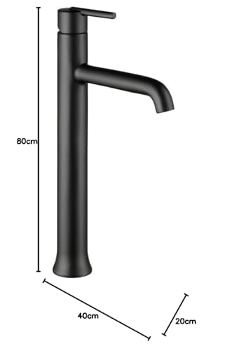 Matte Black 1 Hole Bathroom Faucet P723329