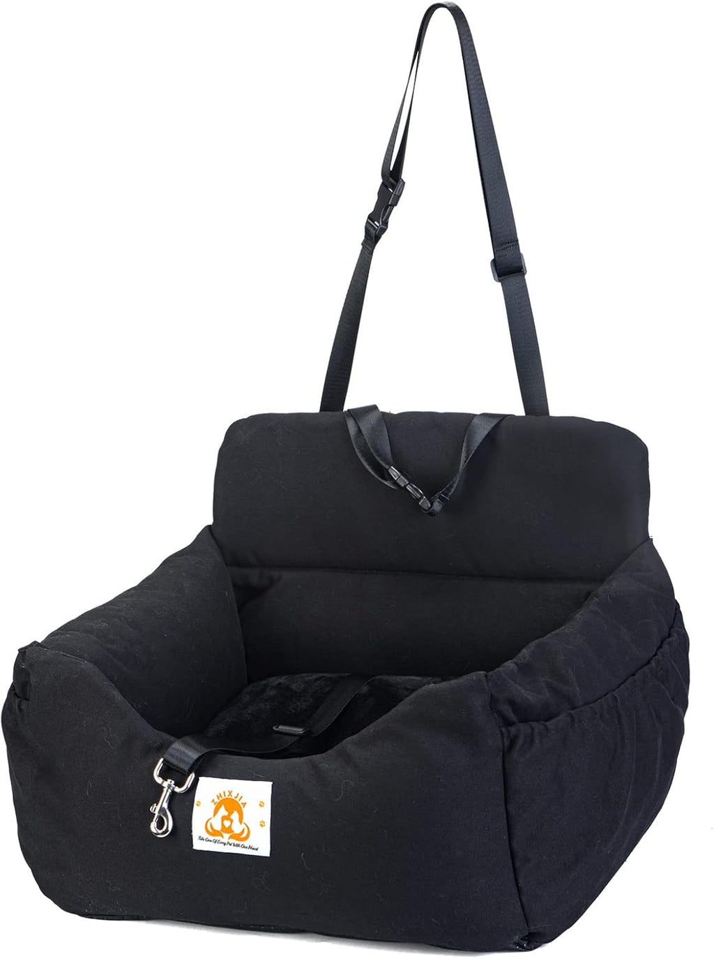 Dog Car Seat with Storage Pocket and Safety Leash T465
