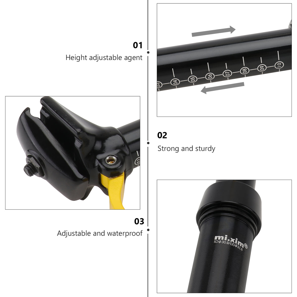 Bike Seatpost Suspension Aluminum Cycling Post X980050
