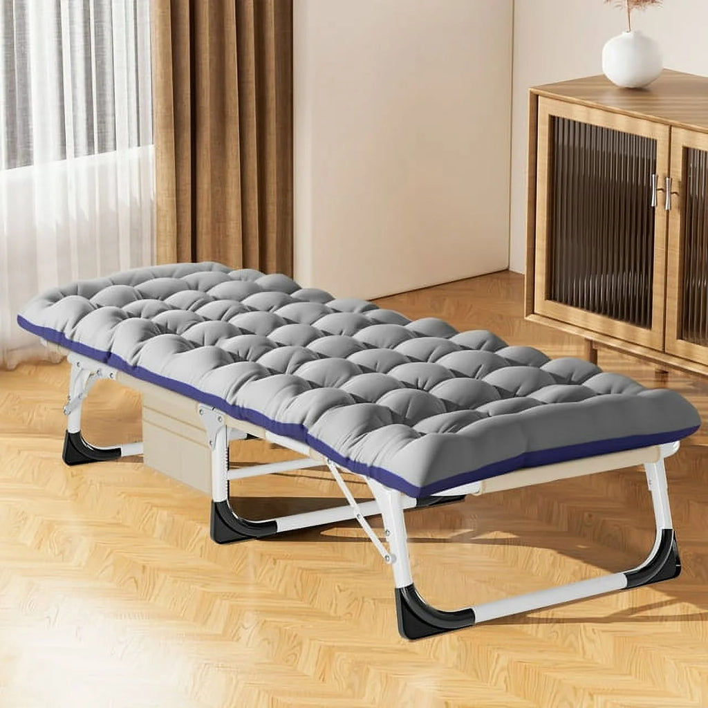 Heavy Duty Tanning Chair with Face & Arm Holes Adjustable 5-Position Folding Chaise Lounge Chair E182