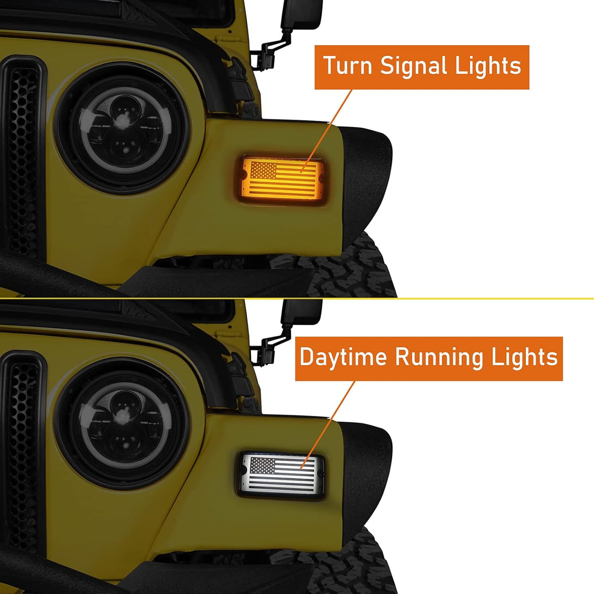 LED Turn Signal Lights Pack of 2 D7190