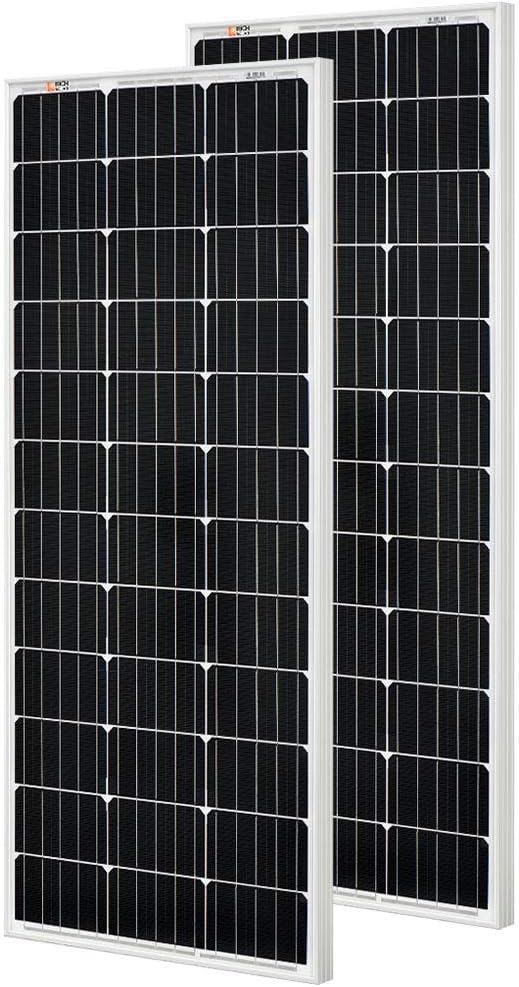 200 Watt 12 Volt Monocrystalline Solar Panel 2 Pack C9717