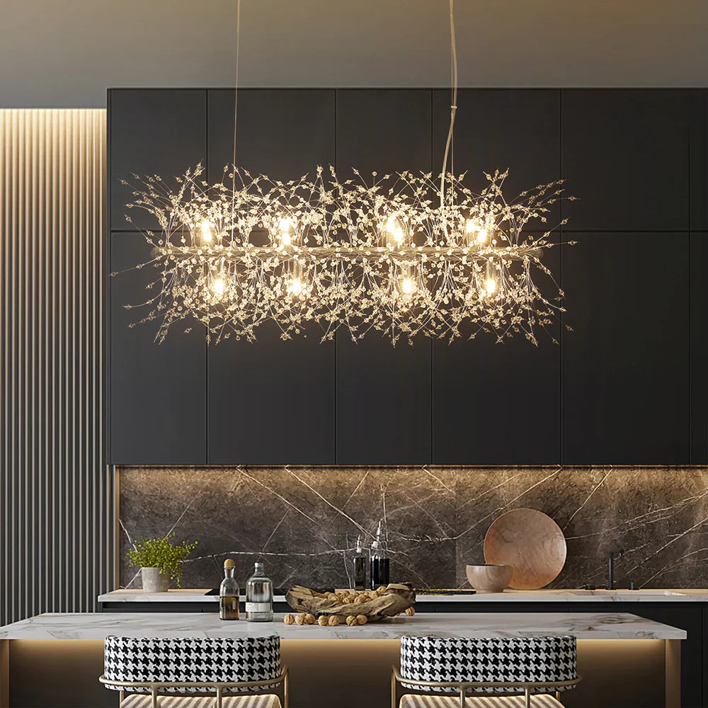 12-Light Dimmable Contemporary Sputnik Chandelier W88264
