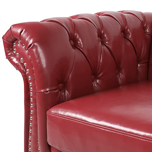 Green Velvet Chesterfield Sofa and Club Chair Set F156733