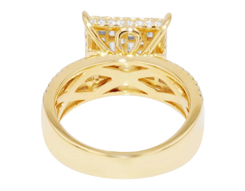 1.3CT Baguette Diamond Ring 10k Gold O330